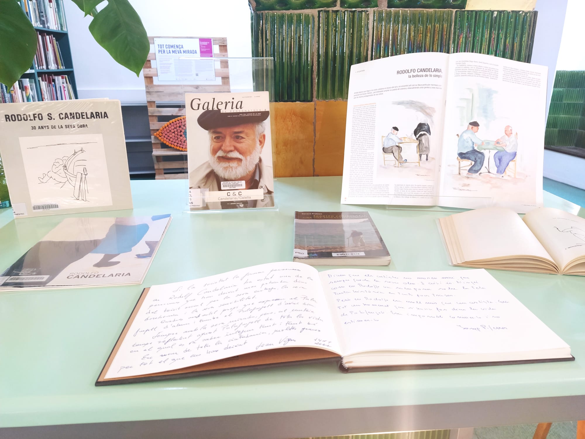 La Biblioteca de Palafrugell compta amb un espai dedicat a Rodolfo Candelaria