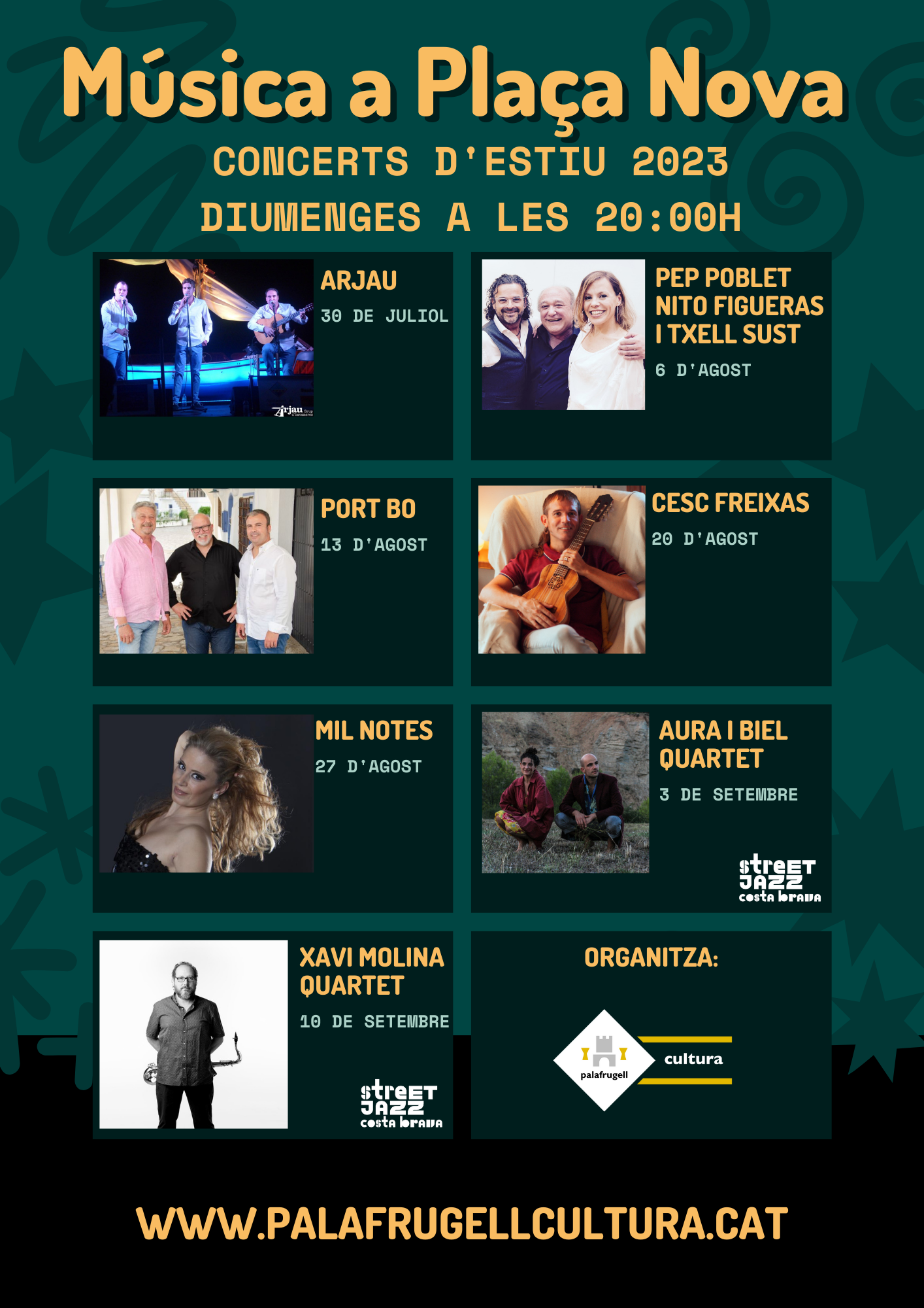 Palafrugell programa un cicle de concerts d’estiu cada diumenge a la cèntrica plaça Nova