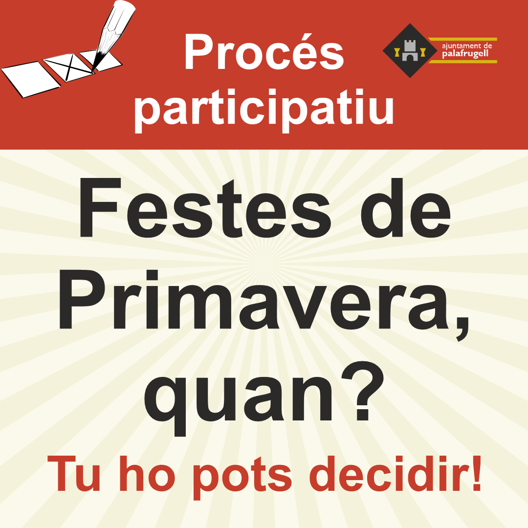 Diumenge arriba a plaça Nova el procés participatiu sobre la data de les Festes de Primavera