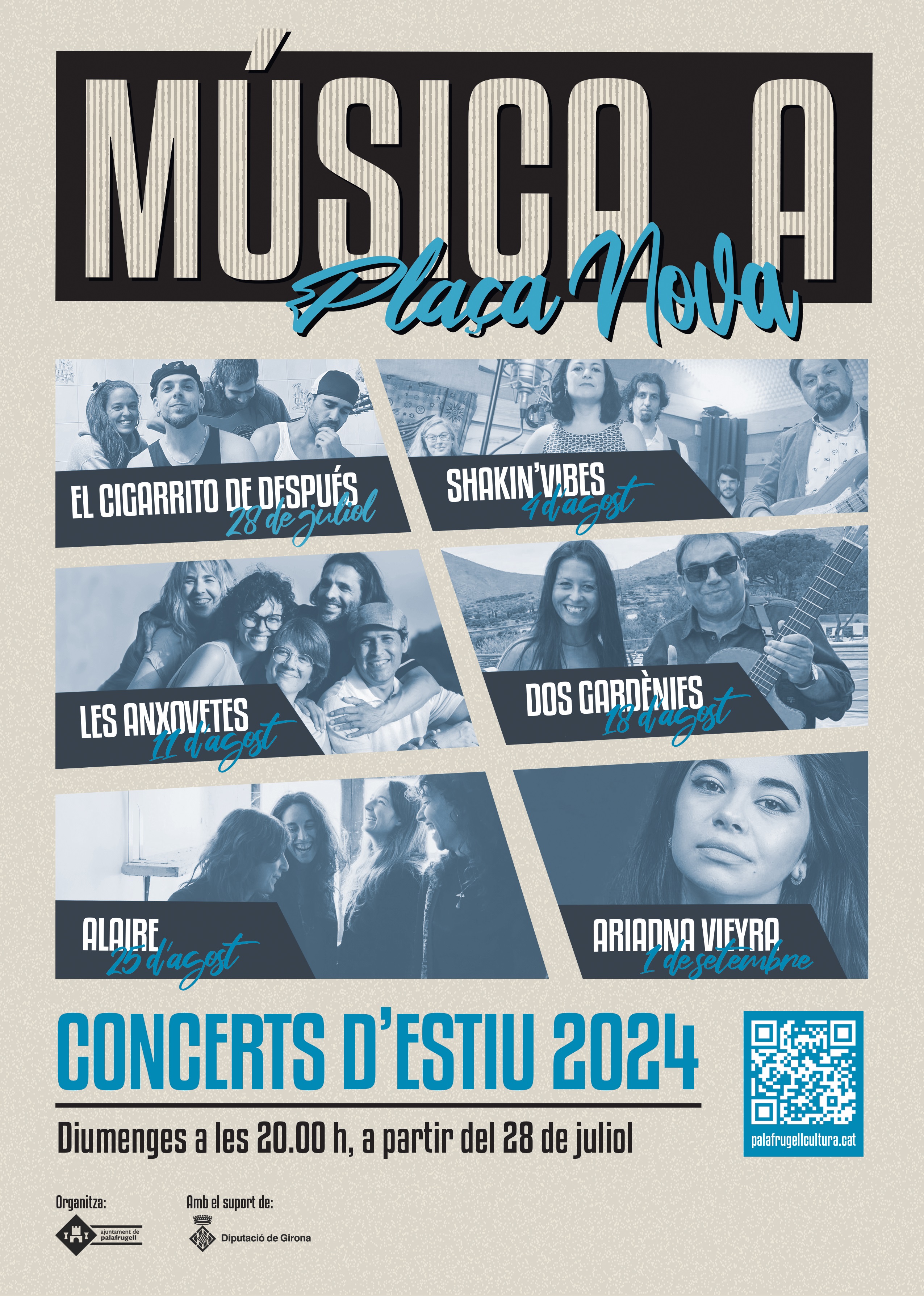 La música serà protagonista tots els diumenges al vespre a plaça Nova amb un cicle de concerts