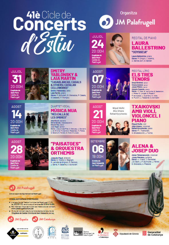 Set concerts configuren la programació del cicle de concerts d’estiu de Joventuts Musicals