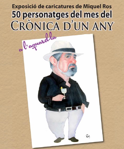 El Teatre Municipal de Palafrugell exposa 50 caricatures de Miquel Ros on retrata personatges de la vida pública de la vila