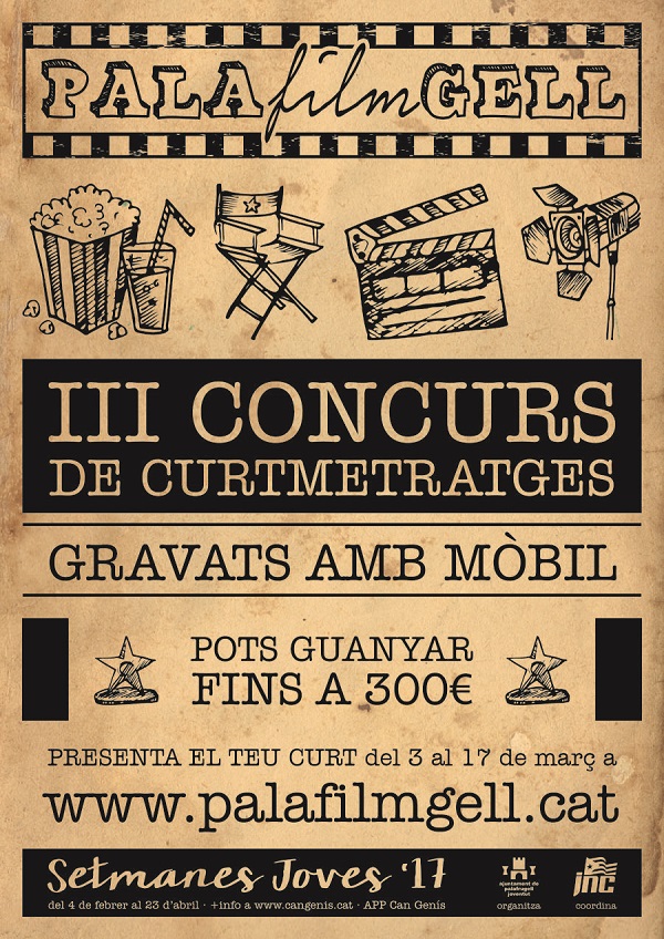 3a edició  del concurs juvenil de curtmetratges PALAfilmGELL