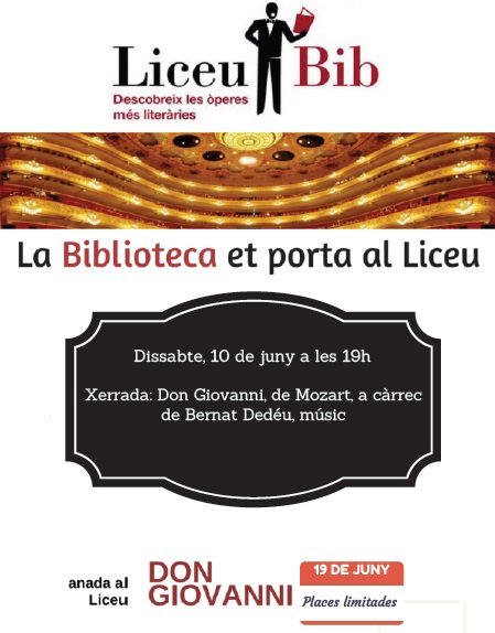 La Biblioteca inicia la seva participació al Club Liceu BIB, un projecte que uneix la literatura i l’òpera
