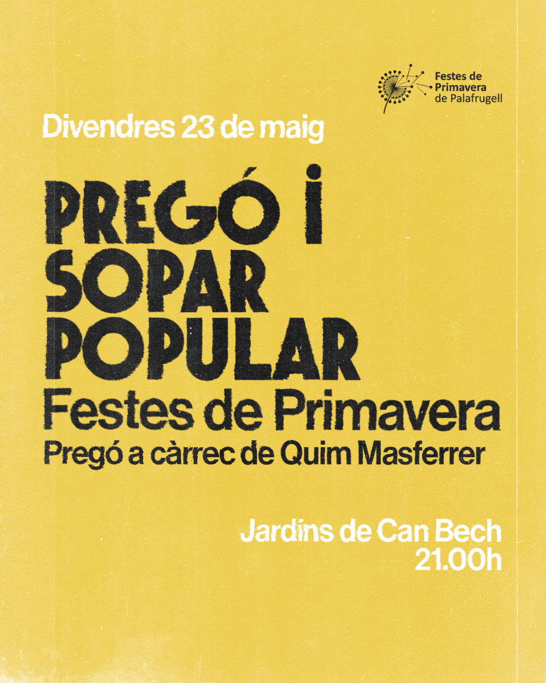El Pregó a càrrec de Quim Masferrer i la presentació del cartell donaran el tret de sortida a la 63a edició de les Festes de Primavera de Palafrugell i el seu Carroussel Costa Brava