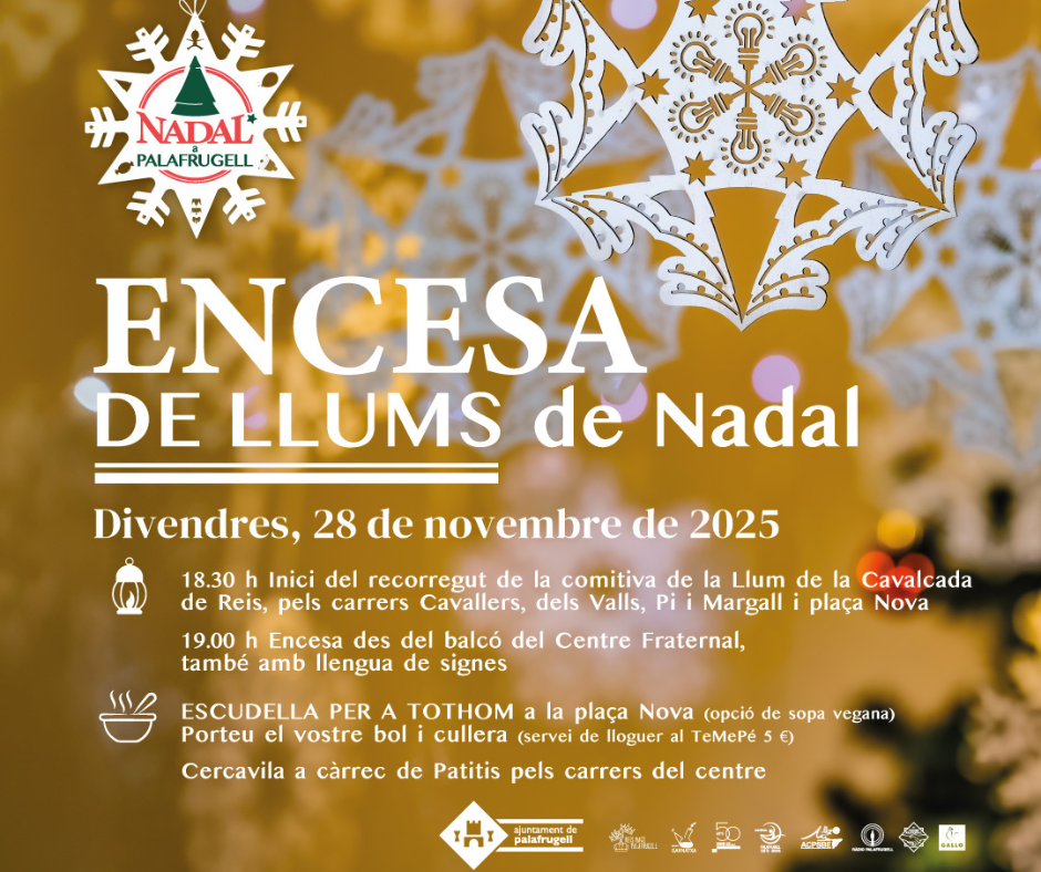 Palafrugell encendrà els llums de Nadal el 28 de novembre amb un gran espectacle a plaça Nova