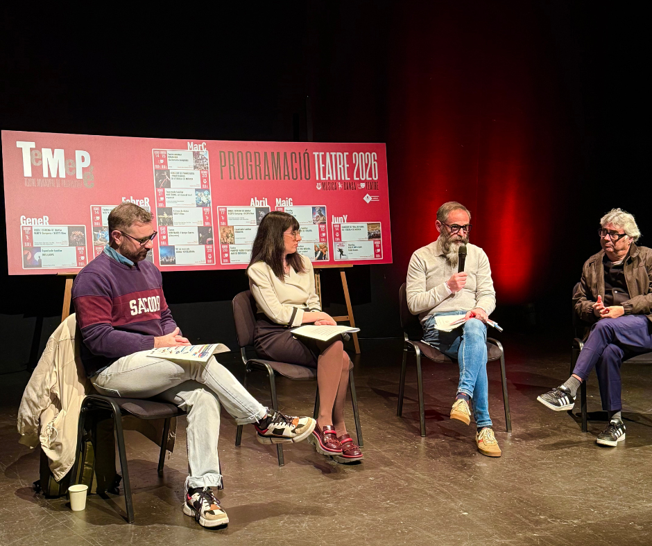 Carles Sans, Txabi Franquesa i obres de l’Aula de Teatre, a la nova programació 2026 del Teatre Municipal de Palafrugell