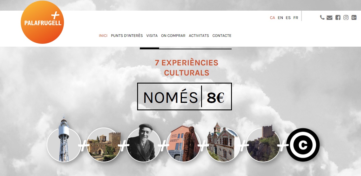 PALAFRUGELL+ disposa d'un nou web per seguir promocionant els espais culturals i naturals del municipi