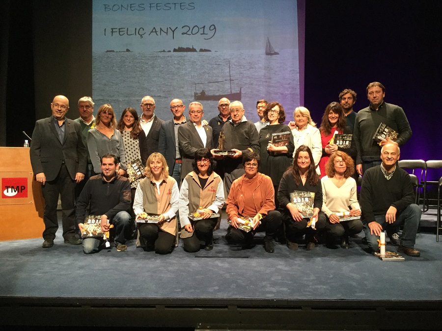 Josep Piferrer i Rigall rep el premi Peix Fregit 2018 per la seva implicació en la vida cultural i social de Palafrugell