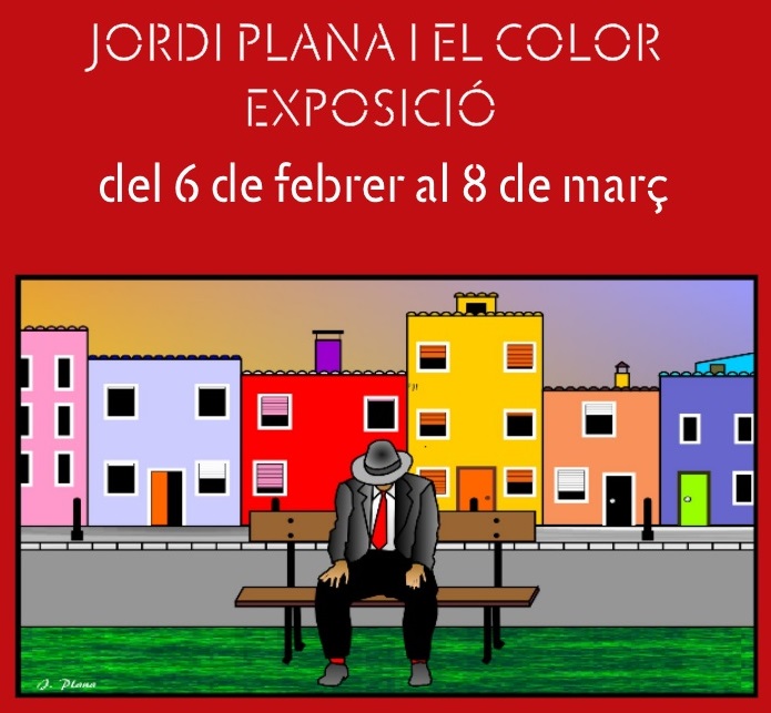L’artista Jordi Plana inaugura una exposició aportant una vintena d’obres realitzades amb la tècnica de la il·lustració digital
