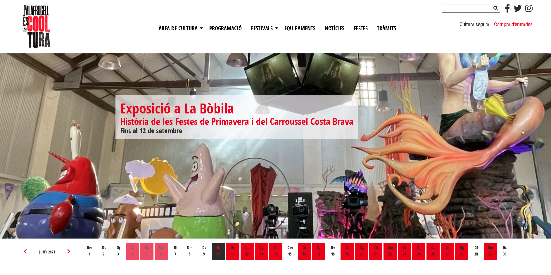 Nou web de l’àrea de Cultura