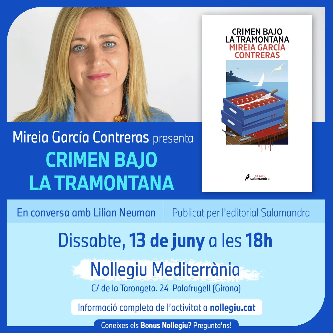 Presentació del llibre "Crimen bajo la tramontana", de Mireia García Contreras