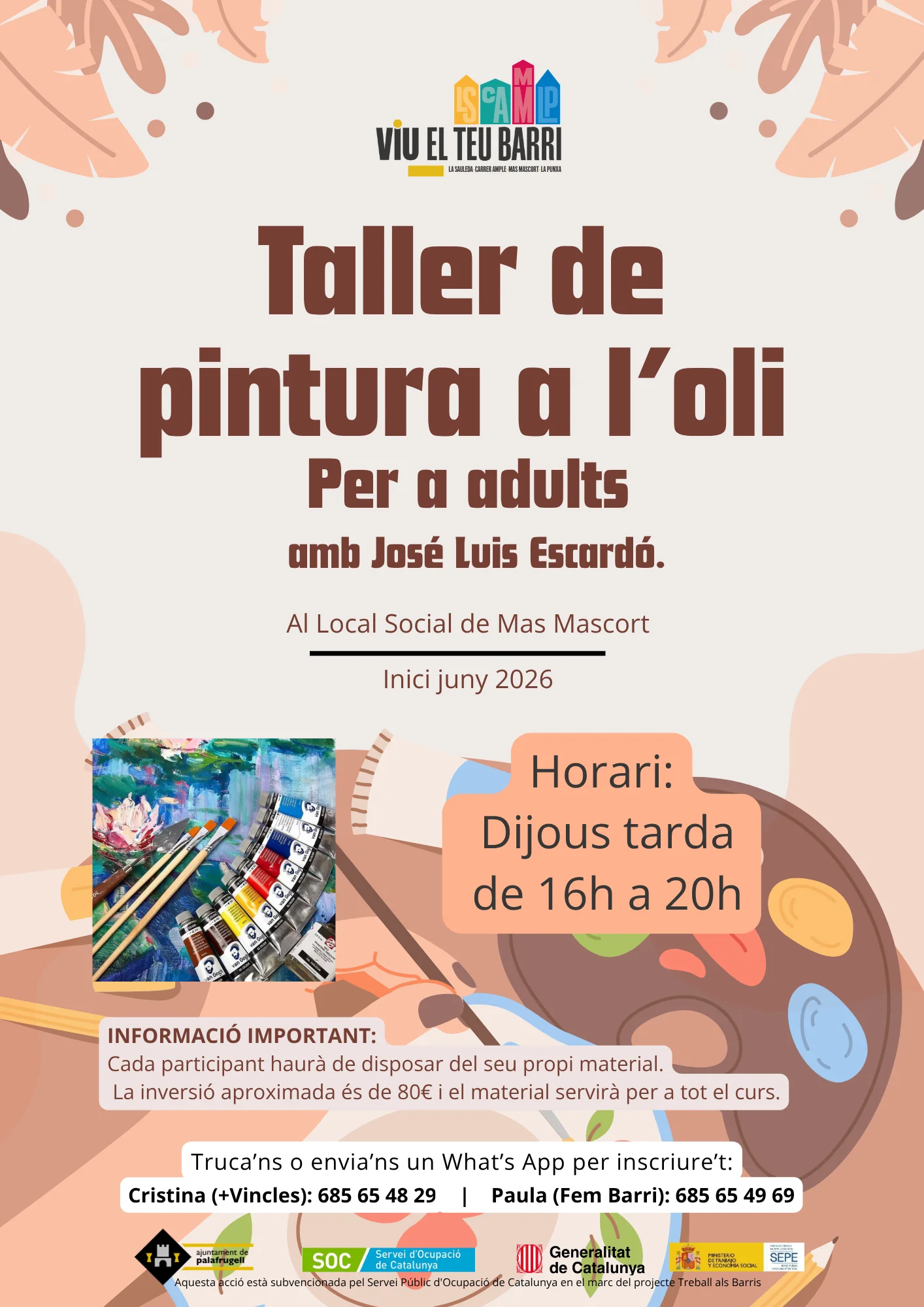 Taller de pintura a l'oli per a adults